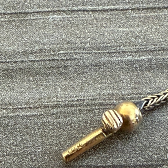 Elegant Vintage Gold 2mm 10k Beaded Necklace - Picture 4 of 4